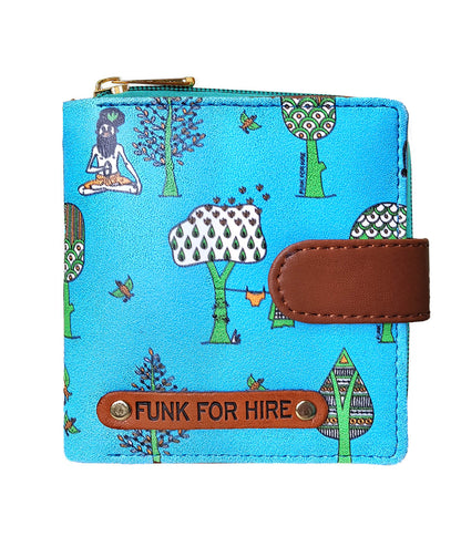 Tree Loop Wallet Aqua Blue