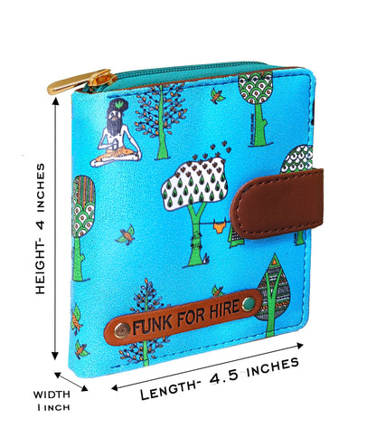 Tree Loop Wallet Aqua Blue