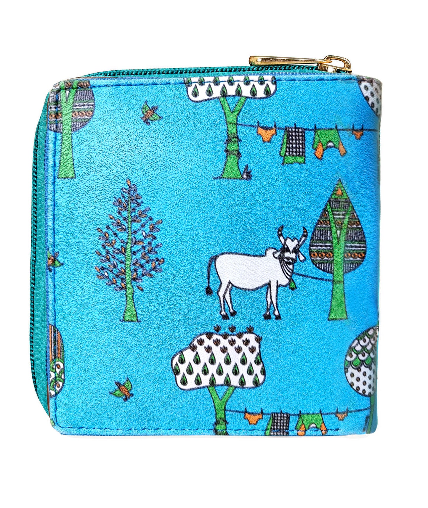 Tree Loop Wallet Aqua Blue