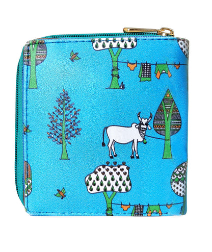 Tree Loop Wallet Aqua Blue