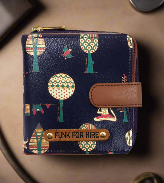 Tree Loop Wallet Navy Blue