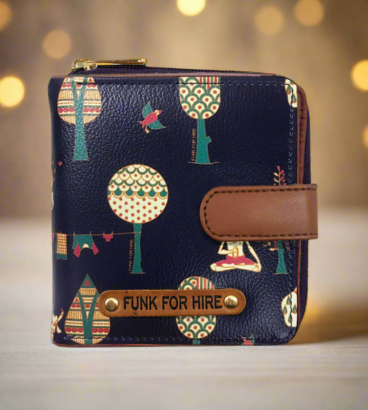 Tree Loop Wallet Navy Blue