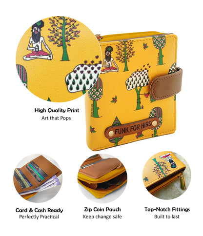 Tree Loop Wallet Mustard