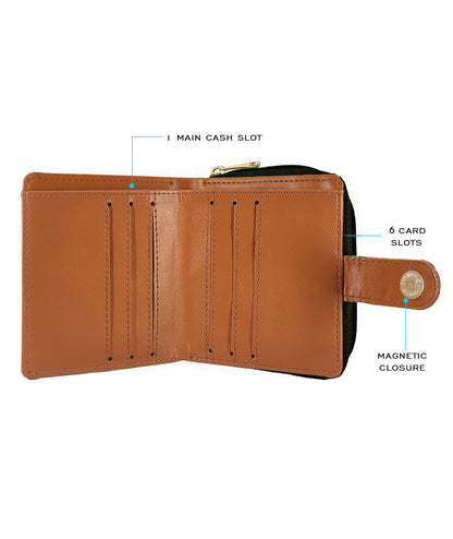 Combo Offers : Wall Box Black Sling Bag & Loop Black Wallet