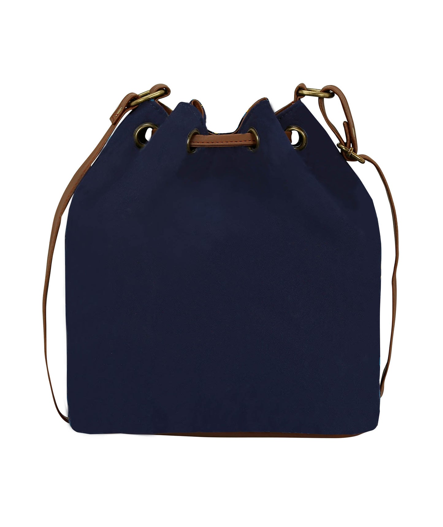 Combo Offers : Music Wall Drawstring Navy & Beige Zip Pocket Wallet