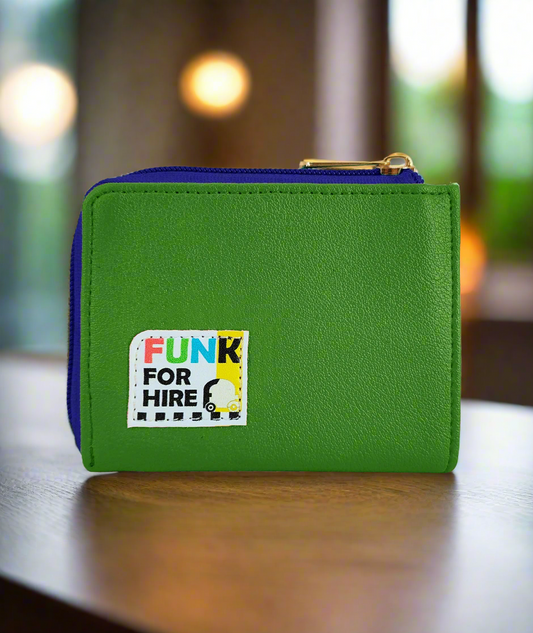 Lime Green Zip Pocket Wallet