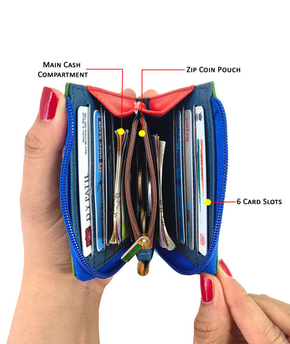 💥Combo Offers : Mela Box Black Sling Bag & Blue Zip Pocket Wallet