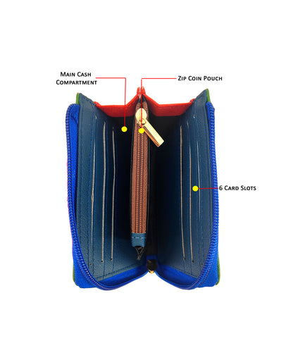 💥Combo Offers : Mela Box Black Sling Bag & Blue Zip Pocket Wallet
