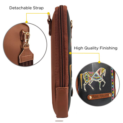💥Combo Offers : Horse Black Mobile Sling & Horse Loop Wallet
