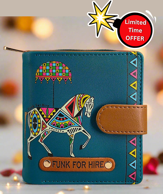 Horse Loop Wallet Teal