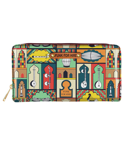 Music Wall Long Wallet Multicolour
