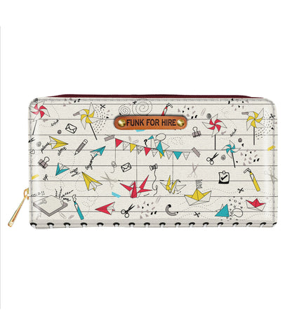 Origami Long Wallet White
