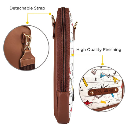 💥Combo Offers :Origami White Mobile Sling & Pocket Wallet White