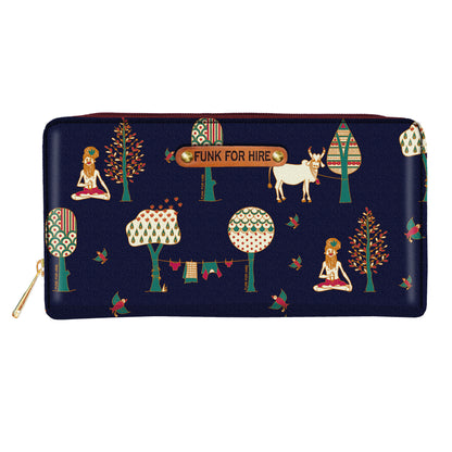Tree Long Wallet Navy
