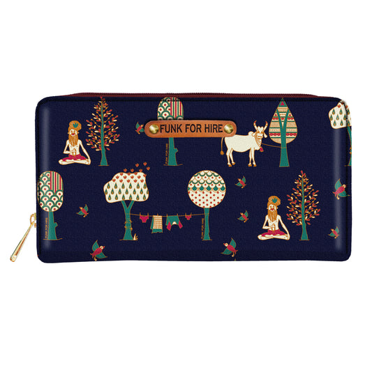 Tree Long Wallet Navy