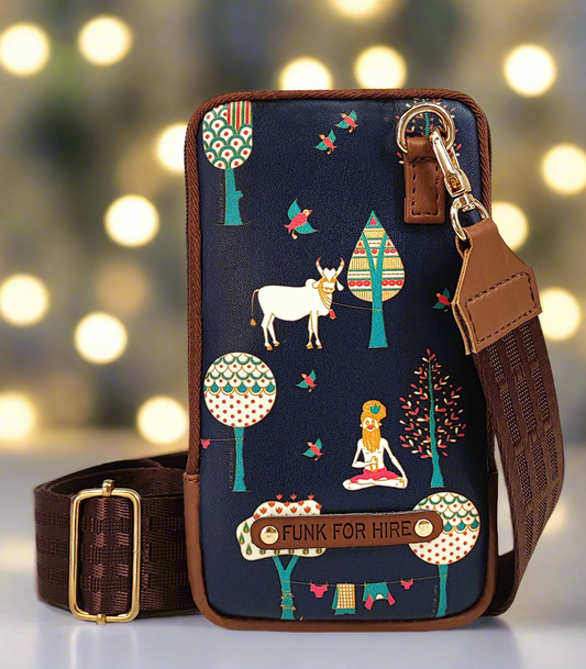 Mobile Phone Sling Tree Navy