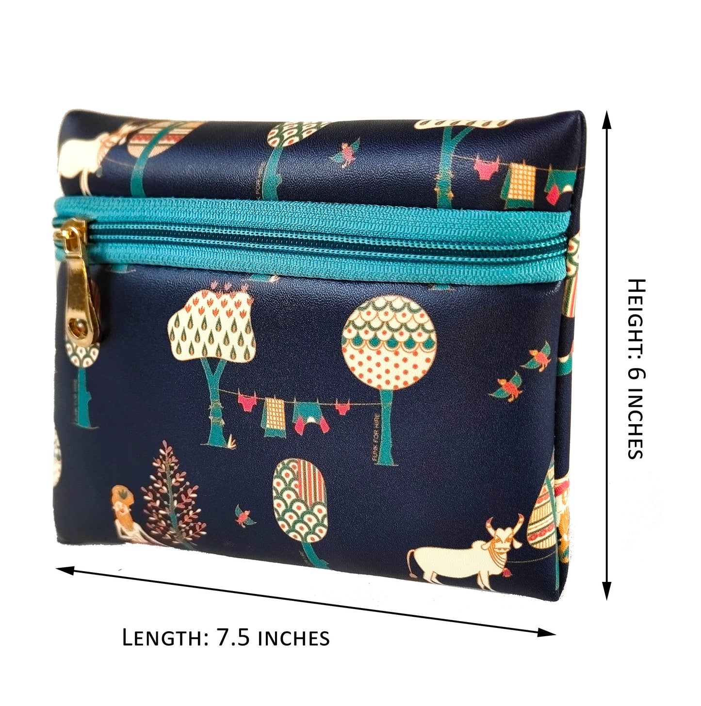 FREE Tree Navy Printed Pouch: * (ONE piece Only)