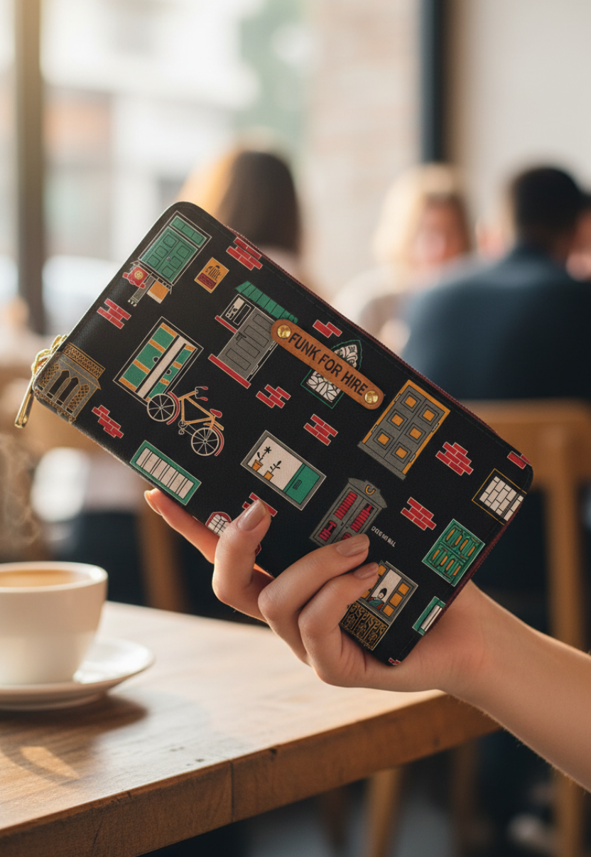 Wall Long Wallet Black