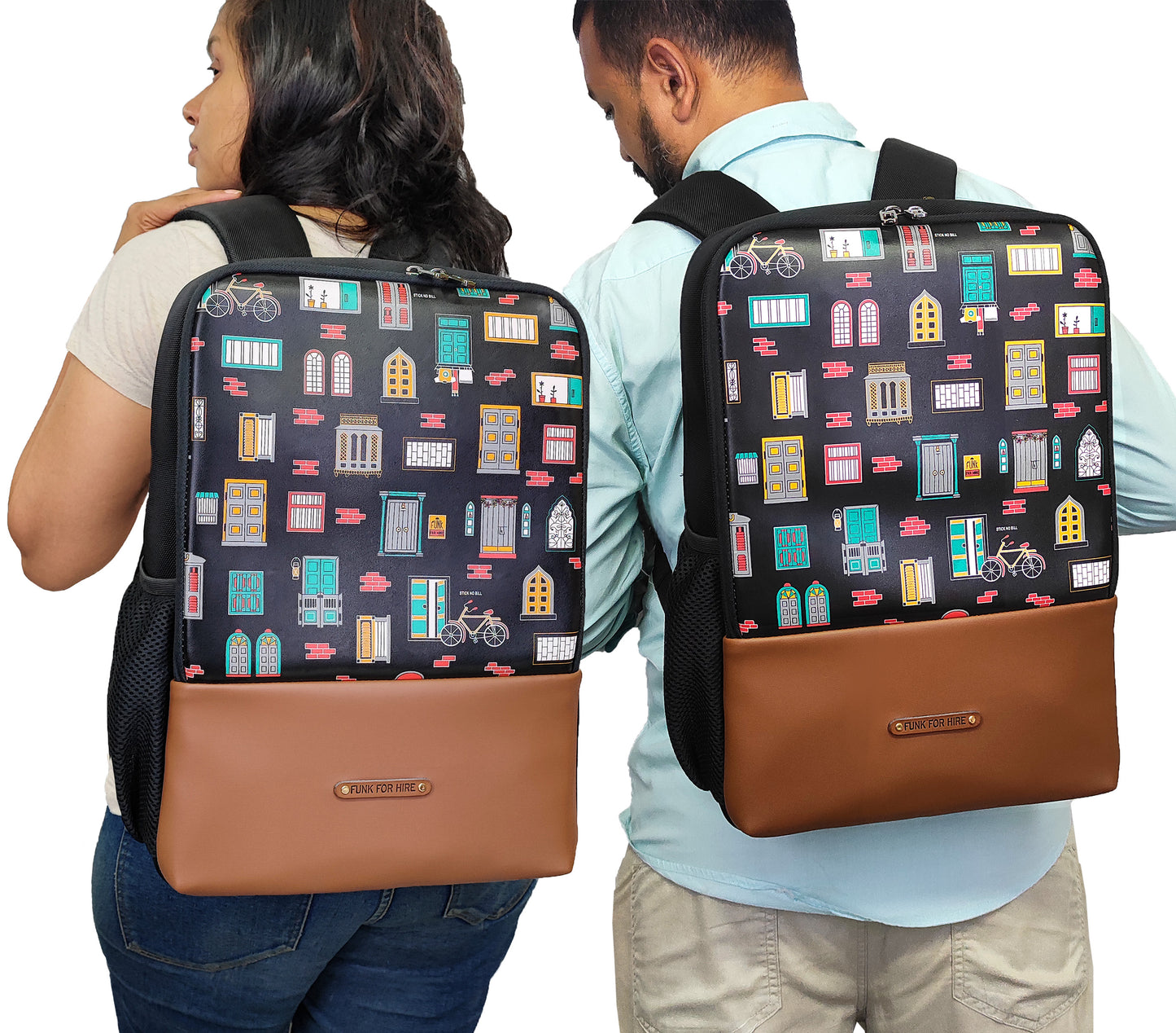Backpack Wall Black and Brown