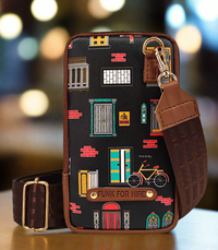 Mobile Phone Sling Bag Wall Black