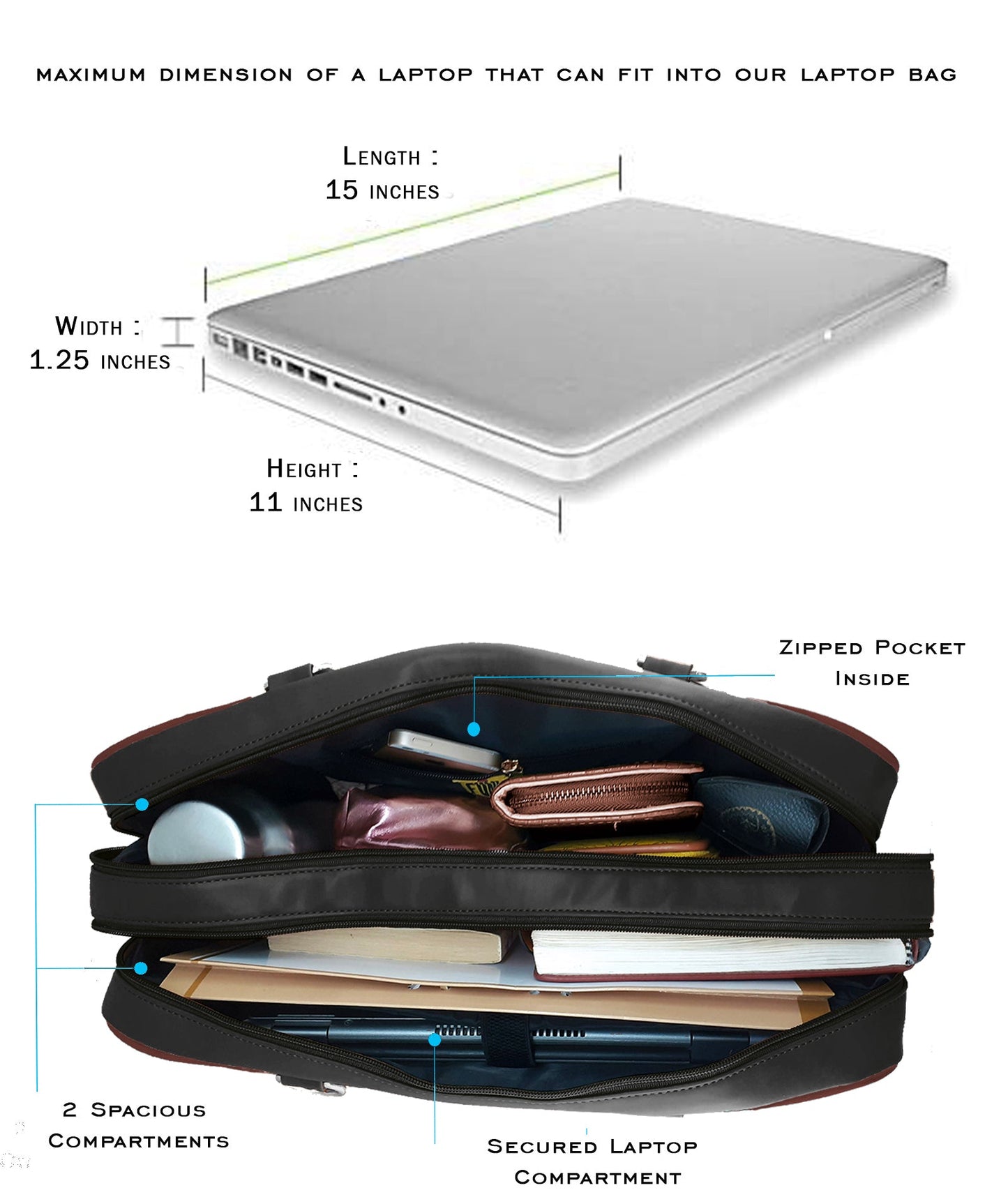 Travel Combo Offers : Wall Luggage Bag Black and Pass Port Case