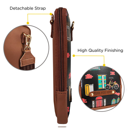 💥Combo Offers :Wall Black Mobile Sling & Wall Pocket Wallet Black