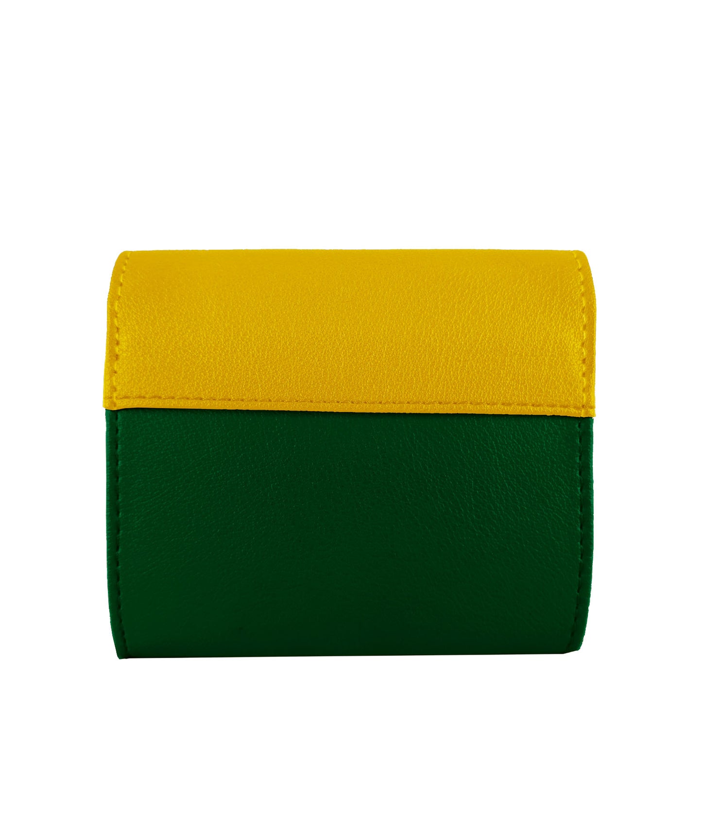 Yellow and Green Flap Pocket Wallet