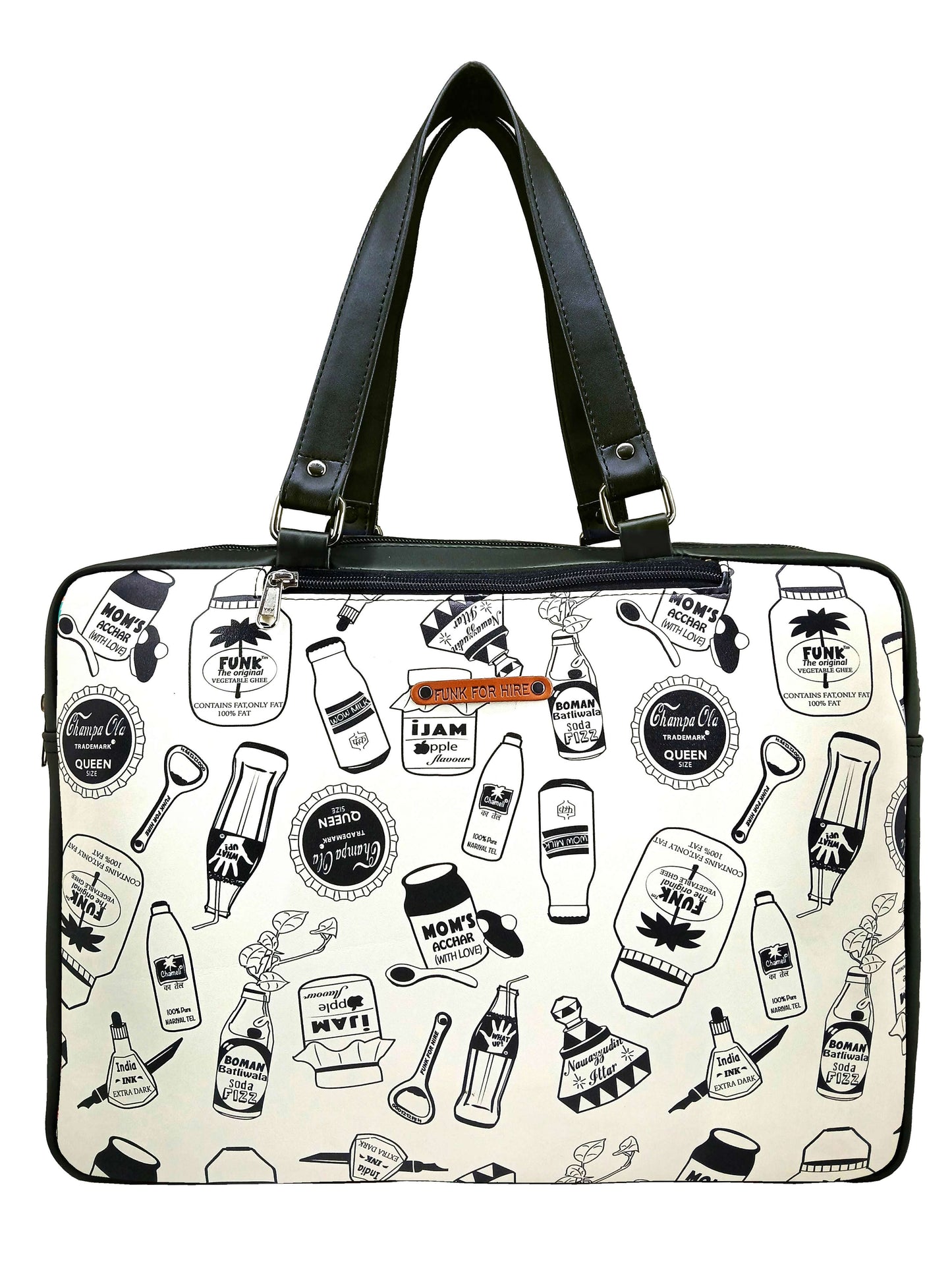 Luggage Backpack Bottle Black & White