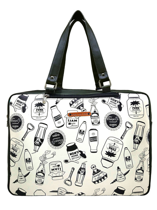Luggage Backpack Bottle Black & White