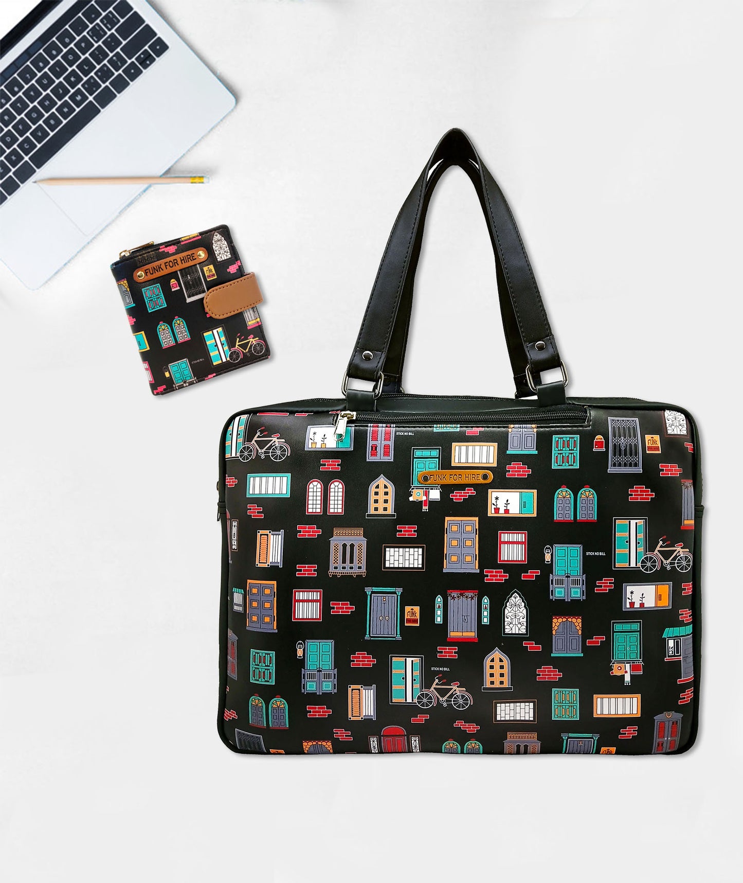 Combo Offers : Wall Luggage Bag Black & Wall Loop Black Wallet