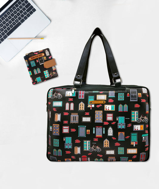 Combo Offers : Wall Luggage Bag Black & Wall Loop Black Wallet