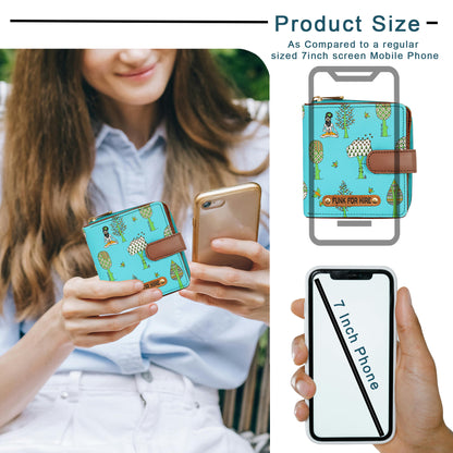 Tree Loop Wallet Aqua Blue