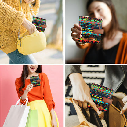 Music Border Loop Wallet Multicolour