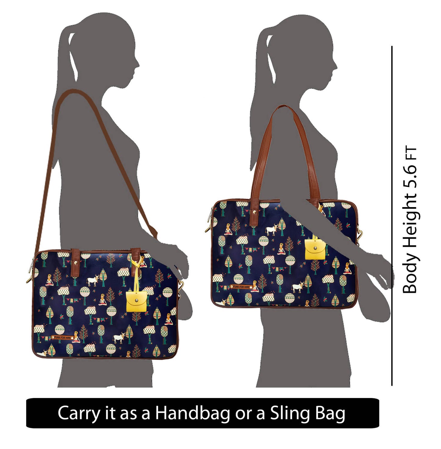 Laptop Handbag Tree Navy
