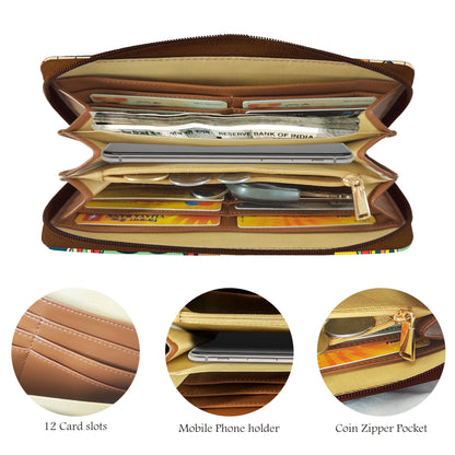 Music Wall Long Wallet Multicolour