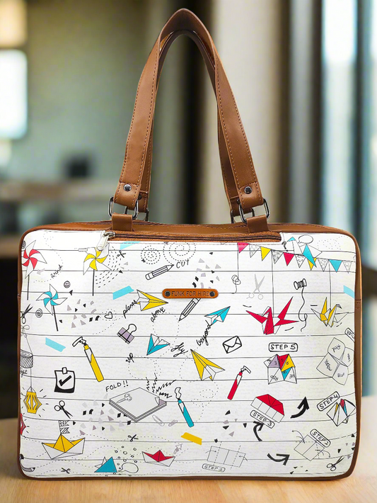 Luggage Backpack Origami White