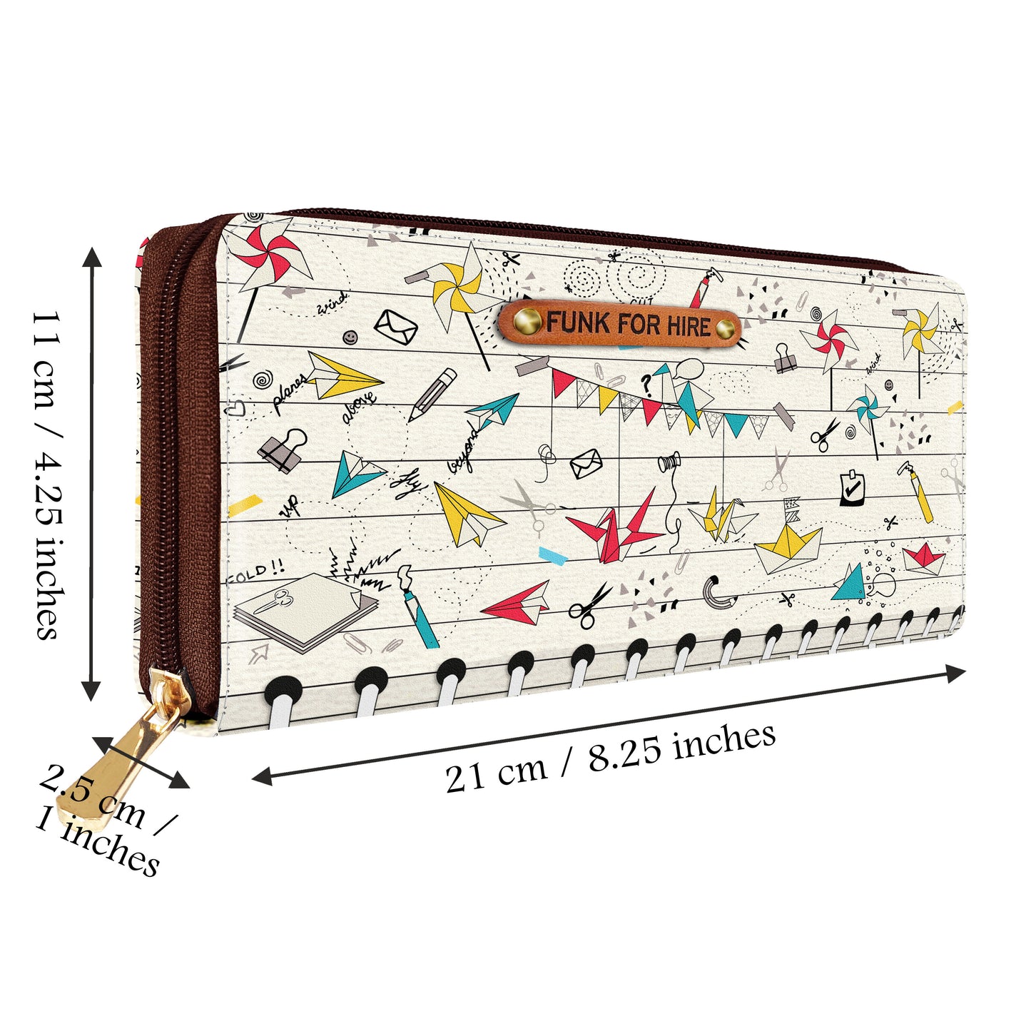 Origami Long Wallet White