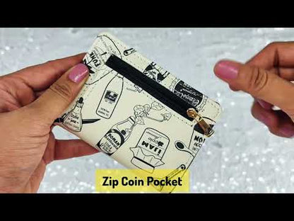 Bottle White Pocket Wallet