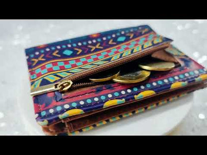 Music Border Blue Pocket Wallet