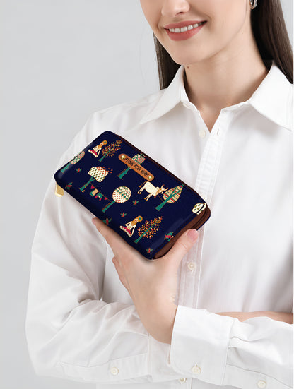 Tree Long Wallet Navy