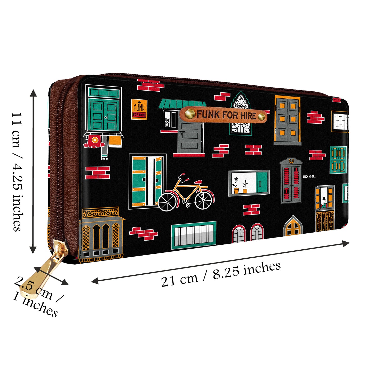 Wall Long Wallet Black