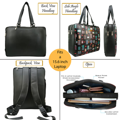 Luggage Backpack Wall Black