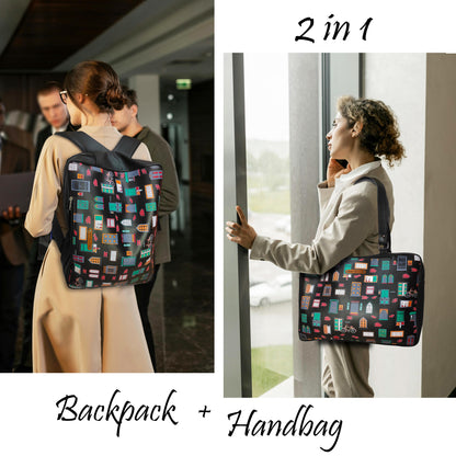 Luggage Backpack Wall Black