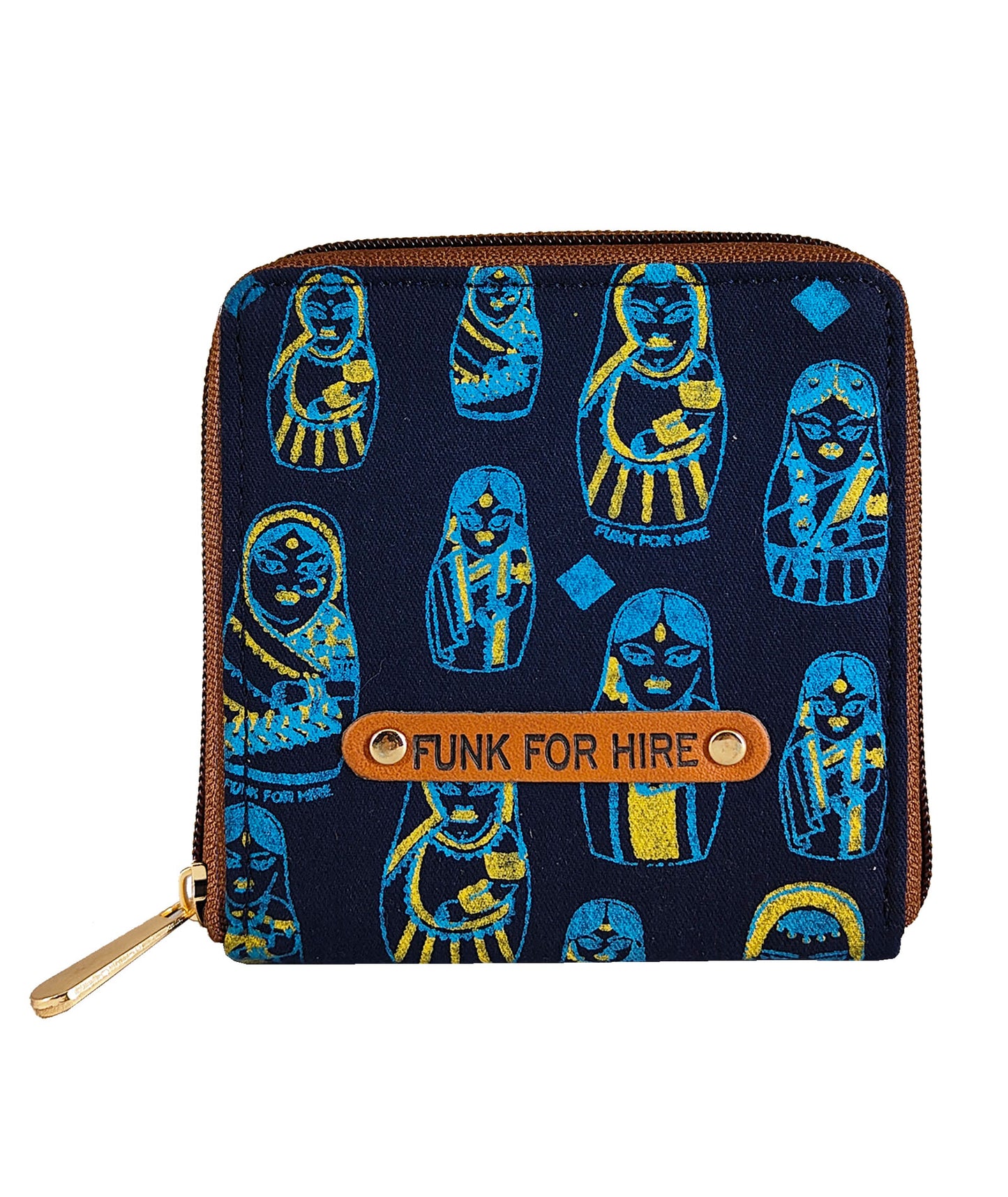 Combo Offers : Doll Box Navy Sling Bag & Square Navy Wallet