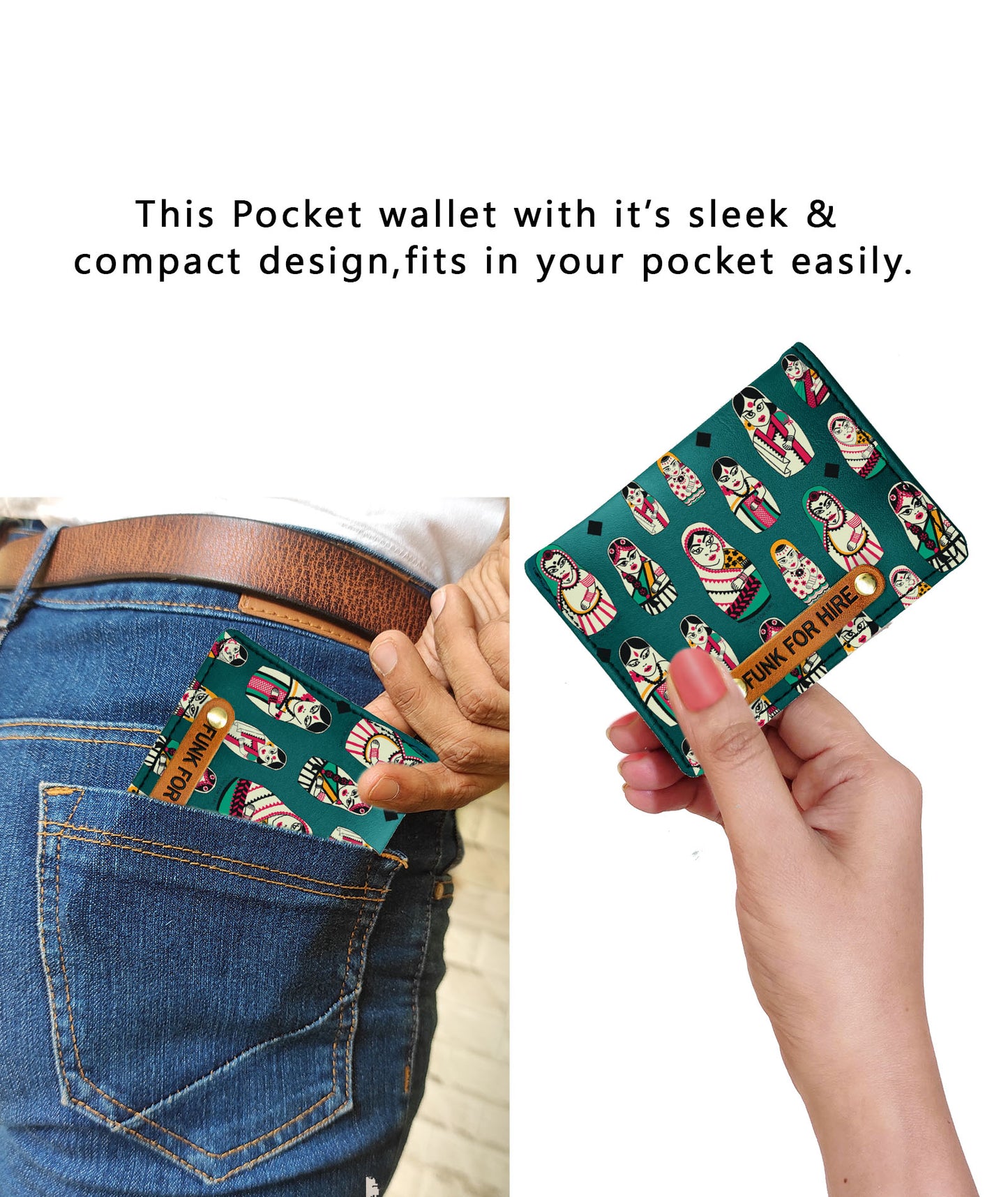 Combo Offers: Doll Drawstring Bag & Doll Pocket Teal Wallet