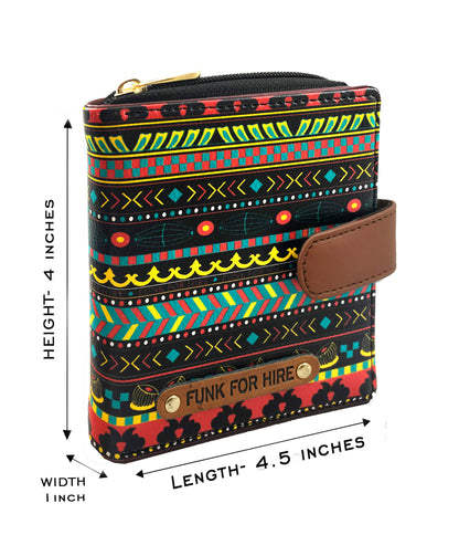 💥Combo Offers : Music Border Drawstring Sling Bag & Loop Multicolour Wallet