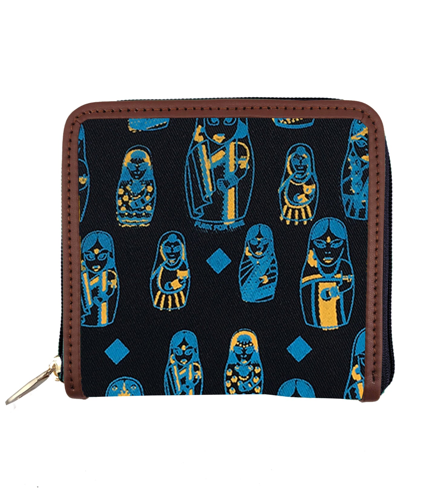 Doll Navy Square Wallet