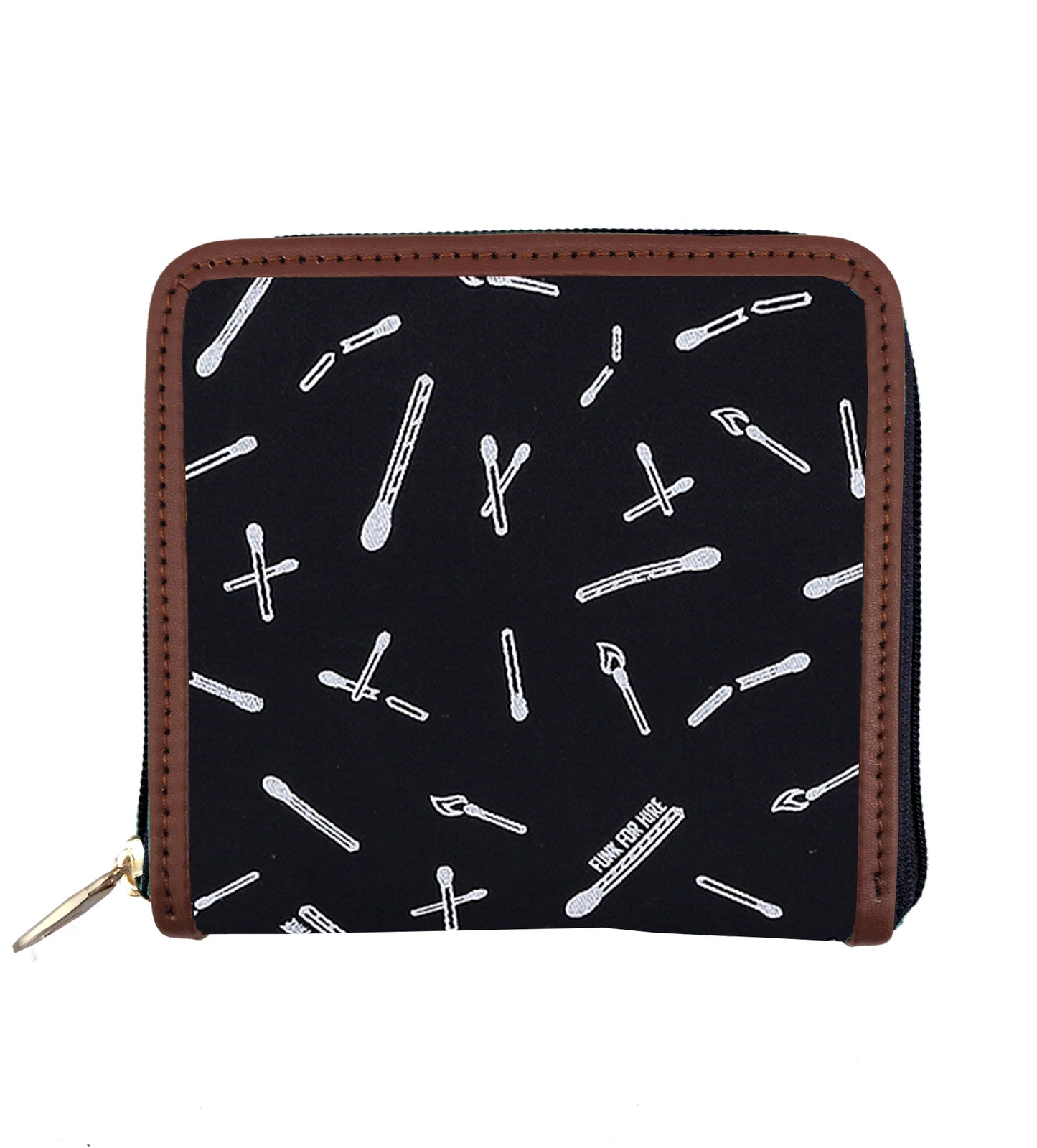 Combo Offers : Match Checks Drawstring Bag & All over Match Square Navy Wallet