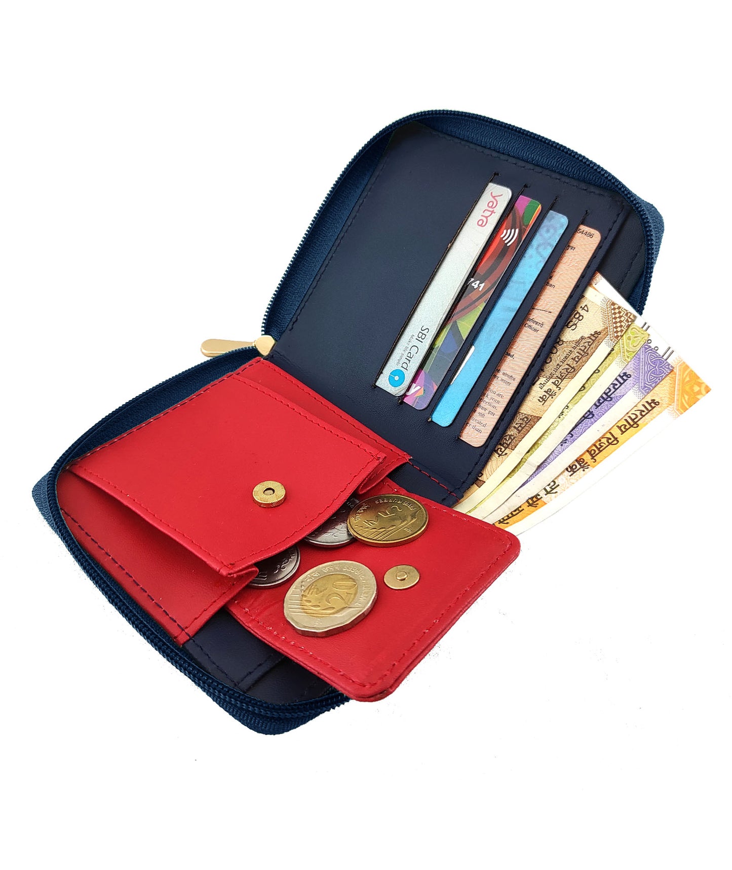Combo Offers : Doll Drawstring Bag & Doll Square Navy Wallet