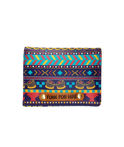 Music Border Blue Pocket Wallet